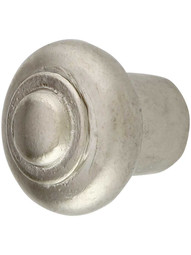Classic Bronze Bead 1 1/4-Inch Cabinet Knob in White Bronze.
